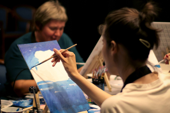 Театральная живопись. Свет в темноте