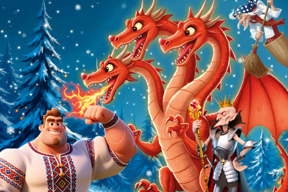 Премьера! Новогоднее интерактивное шоу. «Русские богатыри против змея Горыныча: битва магов»