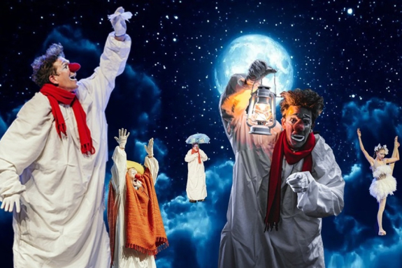 Облачные клоуны. Новогоднее шоу «Сны Снегурочки»